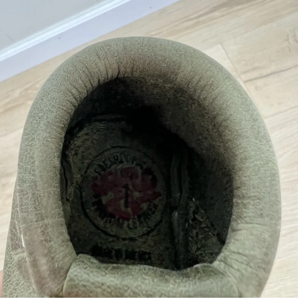 Freshly Picked Olive Green Oxford Baby Shoe